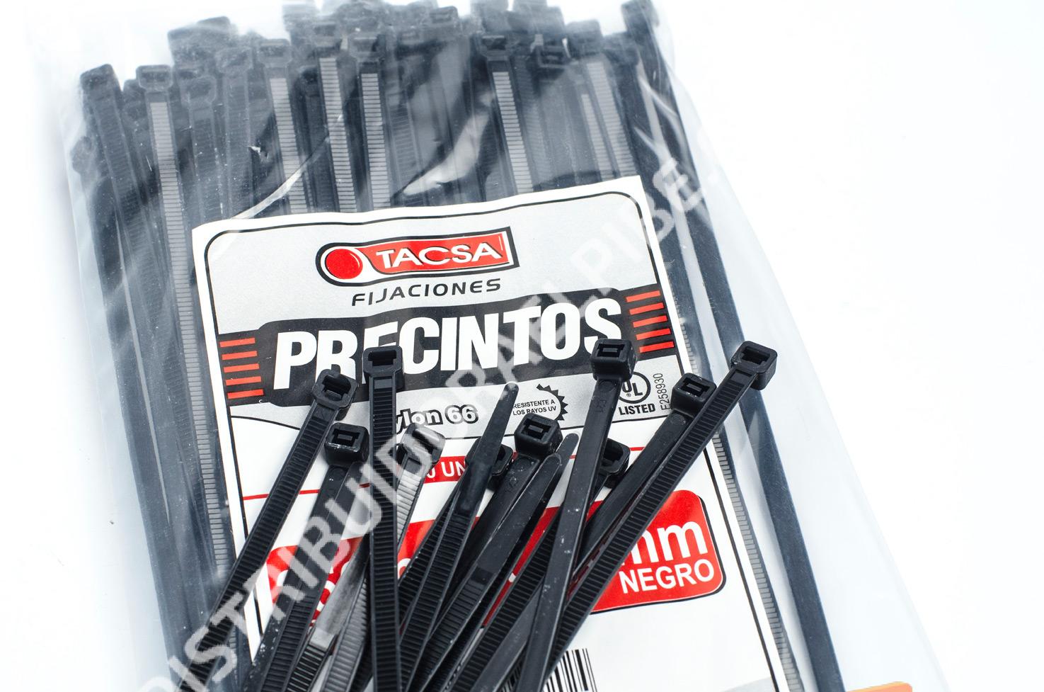 Precintos Nylon 4.8x450 (100) Negro 