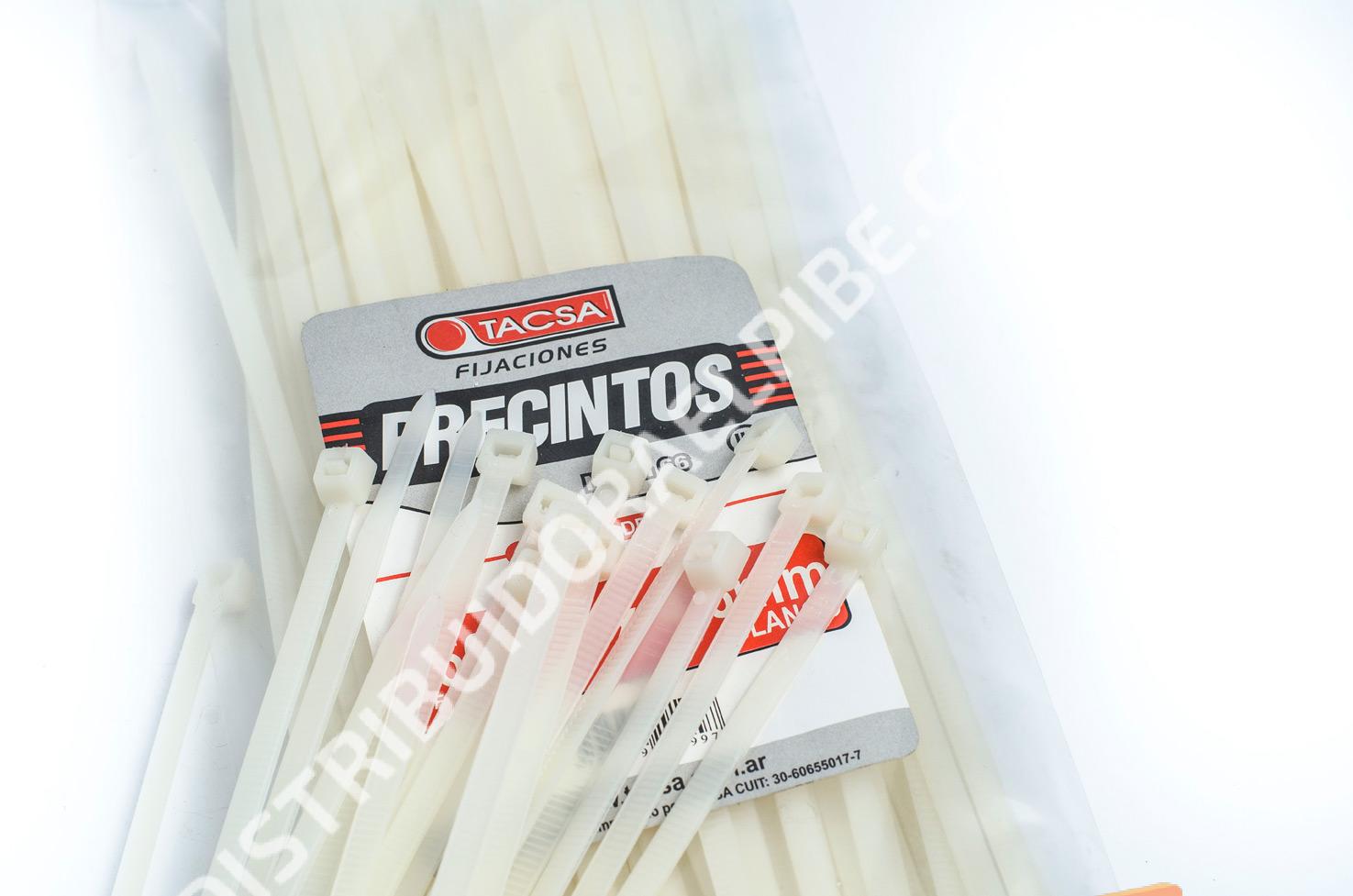 Precintos Nylon 7.6x610 (100) Natural 